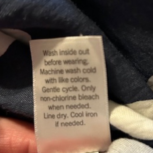 LC Lauren Conrad Blue White Polka Dot Tie Waist Twill Sash Shorts Size Small - Picture 10 of 10